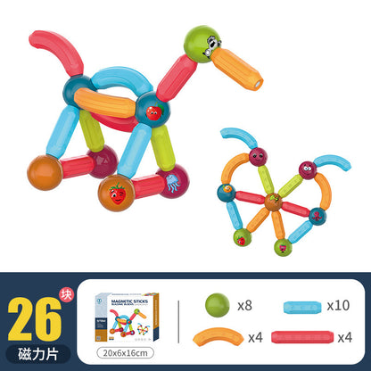 Magnetic Balls & Rods Building Set – Creative STEM Educational Toy for Kids