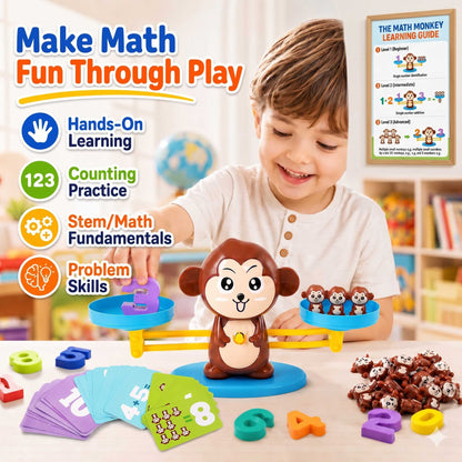 Educational Counting & Learning Toy for Kids - Monkey Balance Math Game
