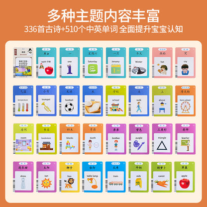 Children's Card Early Education Machine Sound Learning Educational Toys Enlightenment Card Inserter Tang Poetry Song Poetry Chinese English