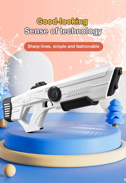 Electric Automatic Water Storage Gun Toys Portable Children Summer Beach Outdoor Fight Fantasy Spray Gun Toys Boy Kid Adult Game