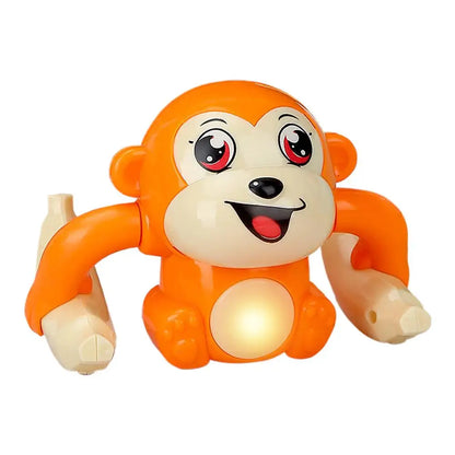 Baby toy electric rolling monkey light music puzzle sound prompt monkey children's toy gift preschool education toy