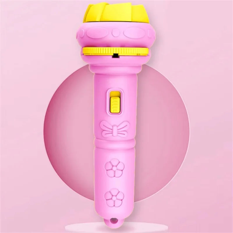10Pcs Cartoon Projector Flashlight Cards, Creative Kids Flashlight Toy Projector for Children, Bedtime Story Toy for Babies