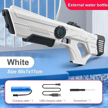 Electric Automatic Water Storage Gun Toys Portable Children Summer Beach Outdoor Fight Fantasy Spray Gun Toys Boy Kid Adult Game