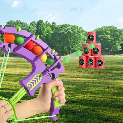 1 set of toys suitable for indoor and outdoor activities, including sports, jumping, cartoon dart board, throwing sticky balls