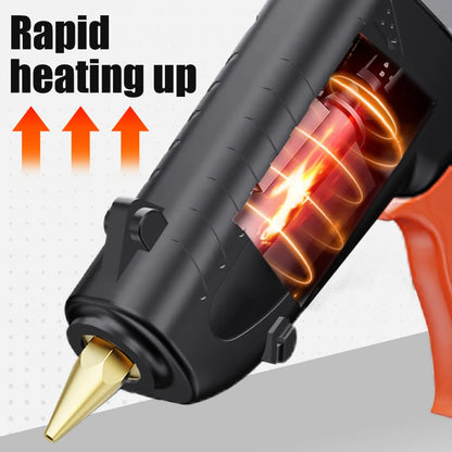 150W Industrial Electrothermal Hot Melt Glue Gun - 11mm Glue Sticks Compatible Thermo Temperature DIY Electric Repair Tool