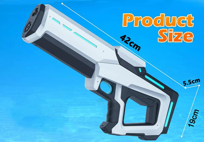 Electric Automatic Water Storage Gun Toys Portable Children Summer Beach Outdoor Fight Fantasy Spray Gun Toys Boy Kid Adult Game