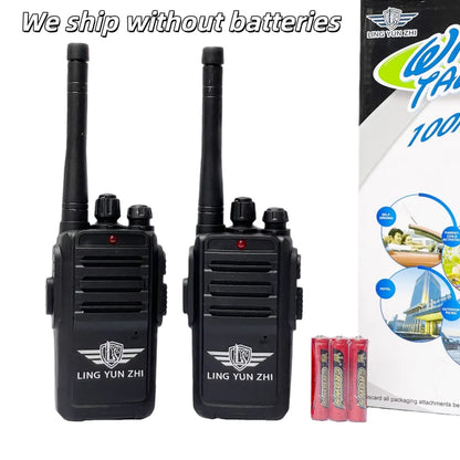 Walkie Talkie Toy Interphone Dialogue Wireless Pager Indoor and Outdoor Communication Game 2pcs/set Not Include Battery