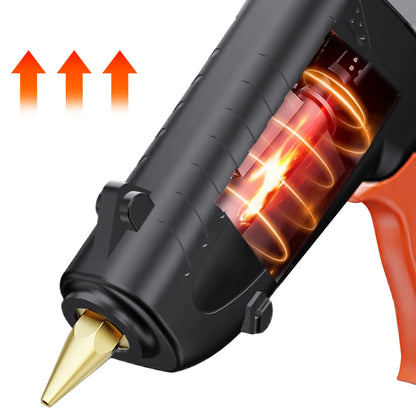 150W Industrial Electrothermal Hot Melt Glue Gun - 11mm Glue Sticks Compatible Thermo Temperature DIY Electric Repair Tool