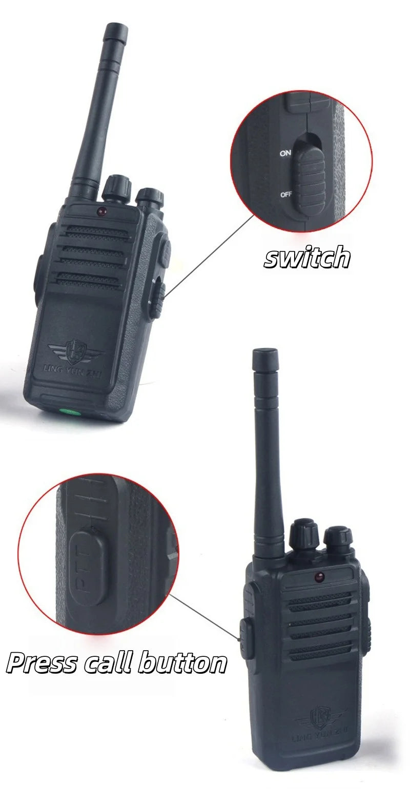 Walkie Talkie Toy Interphone Dialogue Wireless Pager Indoor and Outdoor Communication Game 2pcs/set Not Include Battery