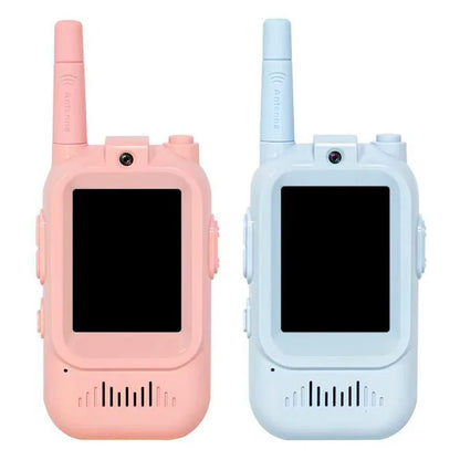 Kids Video Walkie Talkie Toys  With HD Camera And 2 Inch Screen Wireless Intercom Toy For Camping Travel Birthday Gifts Outdoor